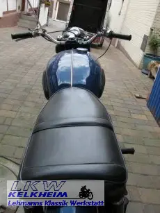 Die AJS 31 DeLuxe sieht schon den Anhänger nach Wuppertal Die AJS 31 DeLuxe sieht schon den Anhänger nach Wuppertal