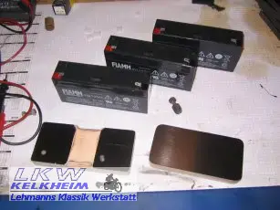 Einzelteile des Batteriepacks Einzelteile des Batteriepacks