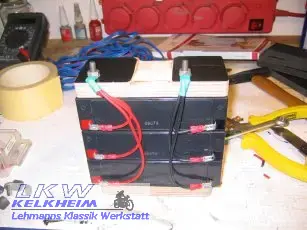 Der montierte Batteriepack Der montierte Batteriepack