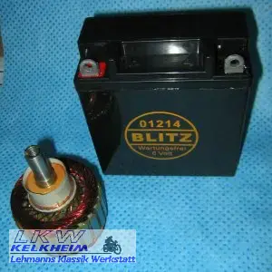 Neue Batterie und Anker für die R26 Neue Batterie und Anker für die R26